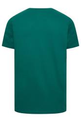 JACK & JONES Big & Tall Green & Black 3 Pack T-Shirts | BadRhino 6