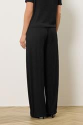 LTS Tall Black Textured Elasticated Waist Trousers | Long Tall Sally 3