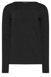 LTS Tall 2 PACK Purple & Black Square Neck Tops | Long Tall Sally 9
