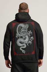 BadRhino Big & Tall Black Dragon Graphic Hoodie | BadRhino 3