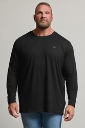 BadRhino Big & Tall Black Extra Long Core Long Sleeve T-Shirt | BadRhino 1