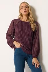 LTS Tall Women's Red Polka Dot Top | Long Tall Sally 3