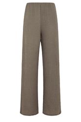LTS Tall Mocha Brown Textured Wide Leg Trousers