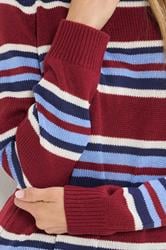 LTS Tall Red Knitted Stripe Jumper | Long Tall Sally 5