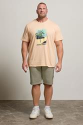 JACK & JONES Big & Tall Olive Green Campaign Shorts | BadRhino 2