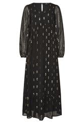 LTS Tall Black Sequin Spot Smock Maxi Dress | Long Tall Sally 5