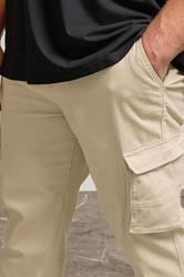 BadRhino Beige Brown Stretch Cargo Trousers | BadRhino 4