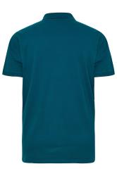 LYLE & SCOTT Teal Blue Logo Polo Shirt | BadRhino 4