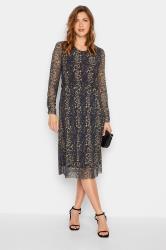 LTS Tall Leopard Print Mesh Midi Dress | Long Tall Sally 2