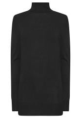 LTS Tall Black Knit Turtle Neck Jumper | Long Tall Sally 6