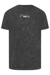 BadRhino Big & Tall Black Acid Wash Golf GTI Graphic T-Shirt