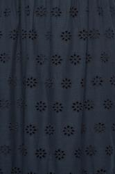 LTS Tall Women's Navy Blue Broderie Tiered Maxi Dress | Long Tall Sally 5