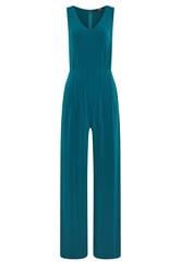 LTS Tall Teal Blue Cowl Neck Wide Leg Jumpsuit
