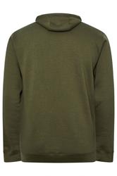 BadRhino Big & Tall Khaki Green Military Print Hoodie | BadRhino 7