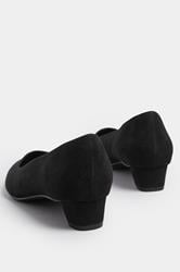 LTS Black Pointed Block Court Heel | Long Tall Sally 3