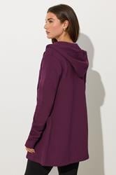 LTS Tall Women's Purple Longline Hoodie Long Tall Sally 3