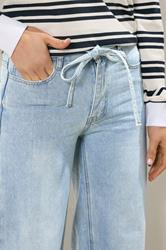 LTS Tall Women's Light Blue Wash Tie Waist Jeans | Long Tall Sally 4