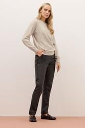 LTS PREMIUM Tall Natural Brown Knitted Jumper | Long Tall Sally 3