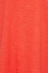 M&Co Red Short Sleeve Cotton Blend T-Shirt | M&Co 5