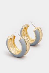 Gold Tone Double Hoop Earrings | Yours Clothing 3