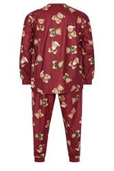 BadRhino Big & Tall Red Teddy Bear Pyjama Set | BadRhino 8