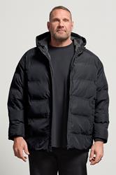 JACK & JONES Big & Tall Black Puffer Jacket | BadRhino 1