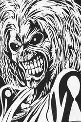 BadRhino Big & Tall Black Iron Maiden Graphic Vest | BadRhino 7