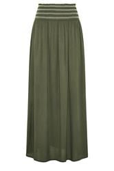 LTS Tall Olive Green Embroidered Waist Maxi Skirt