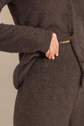 LTS Tall Women's Chocolate Brown Chenille Wide Leg Lounge Trousers | Long Tall Sally 5