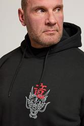 BadRhino Big & Tall Black Dragon Graphic Hoodie | BadRhino 4
