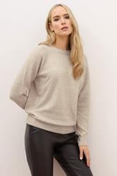 LTS PREMIUM Tall Natural Brown Knitted Jumper | Long Tall Sally 2