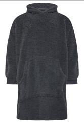BadRhino Big & Tall Charcoal Grey Blanket Hoodie | BadRhino 5