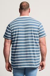 BadRhino Big & Tall Blue Stripe T-Shirt | BadRhino 2