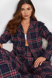 LTS Tall Navy Blue Woven Check Pyjama Set | Long Tall Sally 6