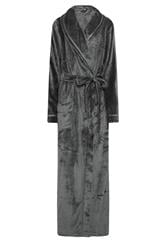 LTS Tall Charcoal Grey Shawl Collar Maxi Dressing Gown | Long Tall Sally 5
