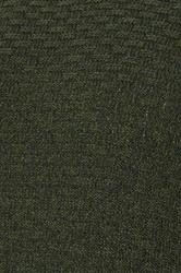 BadRhino Big & Tall Dark Green Textured Crew Neck Knitted Jumper | BadRhino 7
