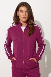 LTS Tall Red Jersey Funnel Zip Sweatshirt | Long Tall Sally 2