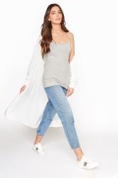 Grey Cotton Stretch Cami Top | Long Tall Sally 2