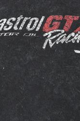 BadRhino Big & Tall Black Acid Wash 'Castrol' Graphic T-Shirt | BadRhino 3