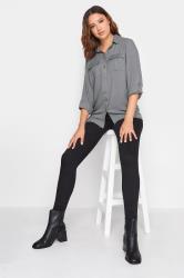 LTS Tall Grey Long Sleeve Utility Shirt | Long Tall Sally 2