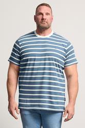 BadRhino Big & Tall Blue Stripe T-Shirt | BadRhino 3
