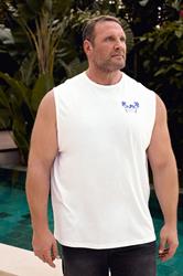 BadRhino Big & Tall Light Blue Sun Graphic Vest Top | BadRhino 3