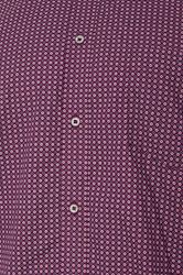 KAM Big & Tall Navy Blue Long Sleeve Gingham Shirt | BadRhino 5