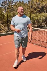 BadRhino Big & Tall Blue Injected Slub Jersey T-Shirt | BadRhino 1