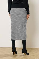 LTS Tall Women's Black Boucle Pencil Midi Skirt | Long Tall Sally 3