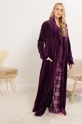 LTS Tall Burgundy Red Cotton Waffle Pyjama Top | Long Tall Sally 5