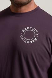 BadRhino Big & Tall Plum Purple Circle Logo T-Shirt | BadRhino 5