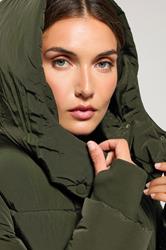 LTS Tall Khaki Padded Longline Coat | Long Tall Sally 4