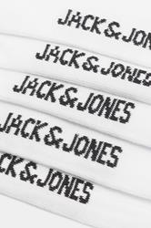 JACK & JONES Big & Tall 5 PACK White Logo Tennis Socks | BadRhino 3