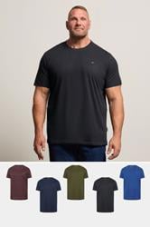 BadRhino Big & Tall 5 Pack Black & Blue Core T-Shirts | BadRhino 1